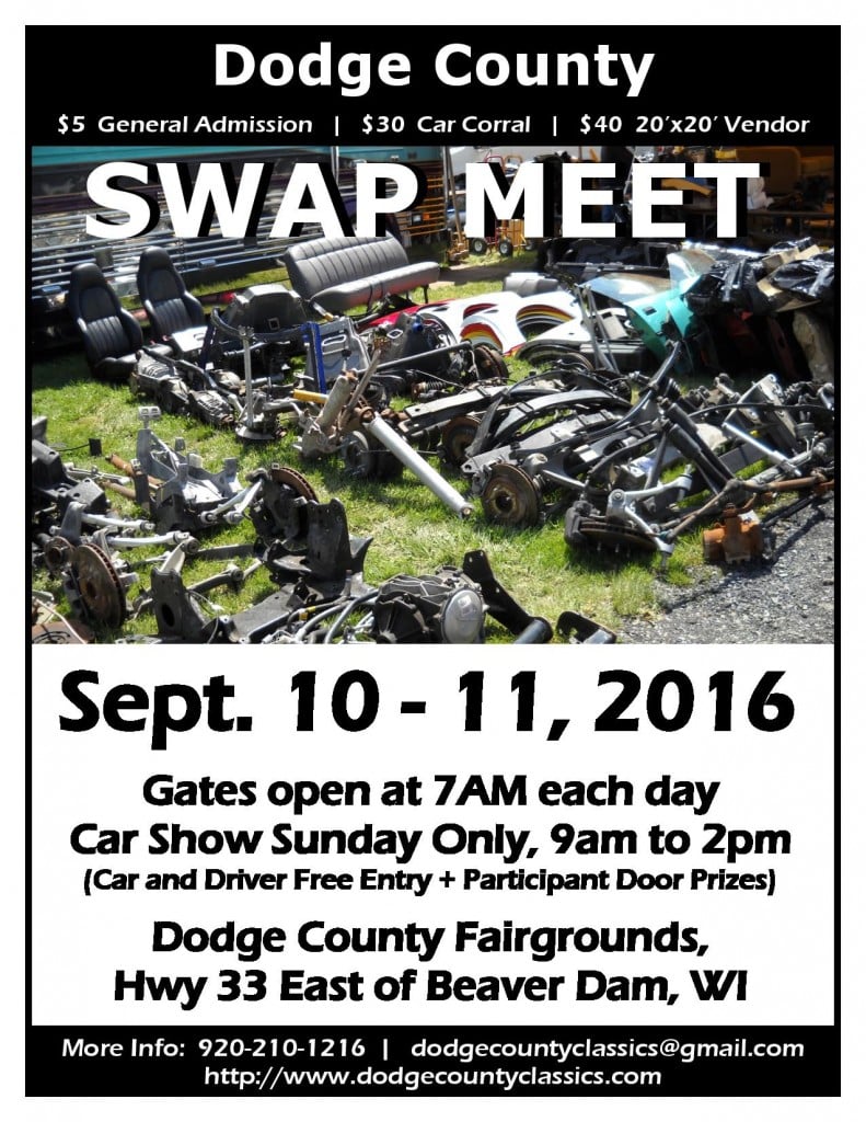 2016 Dodge County Swap Meet Poster